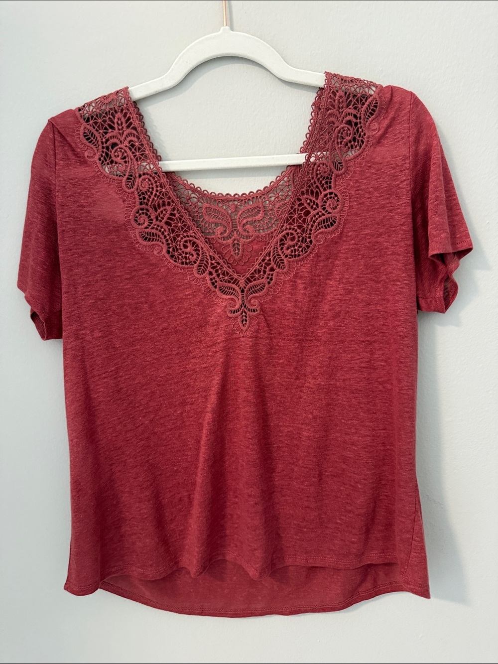 Sezane Mina T-shirt Rosewood - Size M NWOT
